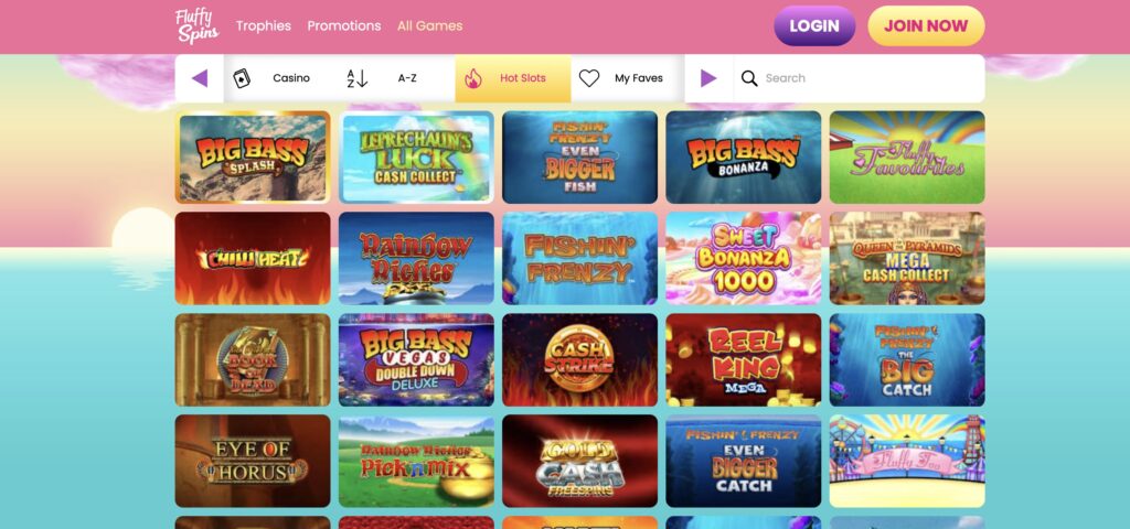 Fluffy Spins casino games