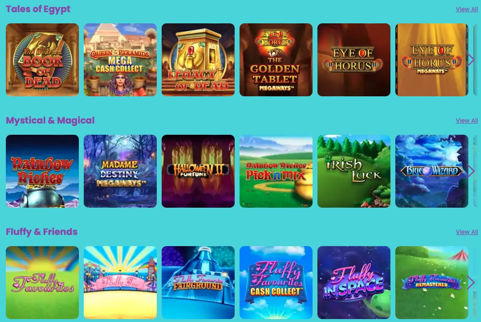 Vince Vegas casino games library