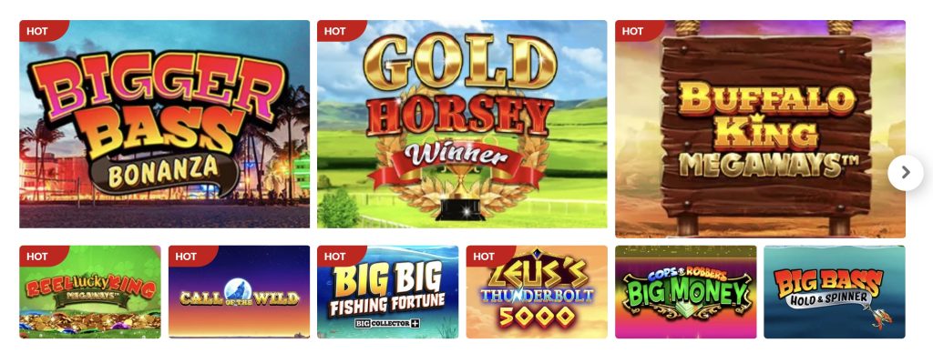 Diva Casino games library