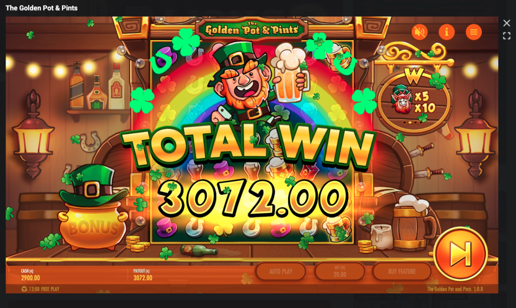 The Golden Pot & Pints bonus buy.