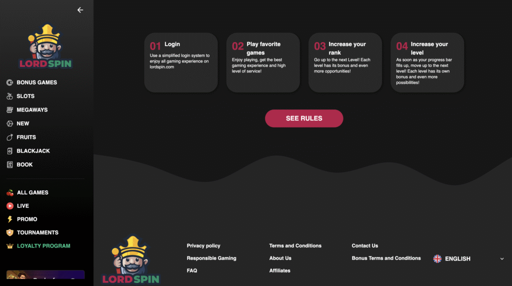 Lord Spins loyalty program