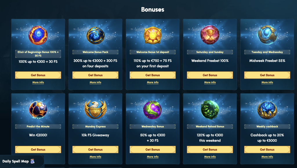 Spellwin promotions.