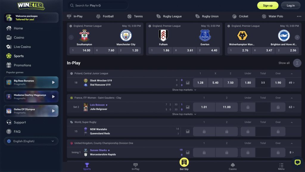 Winzter Sports Betting.