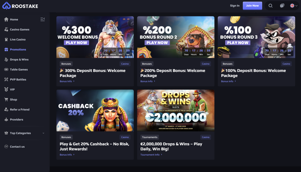 RooStake ongoing bonuses.