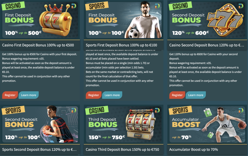 promotions at destino bet casino