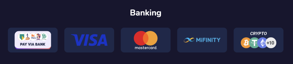 payment options at slotsEater casino