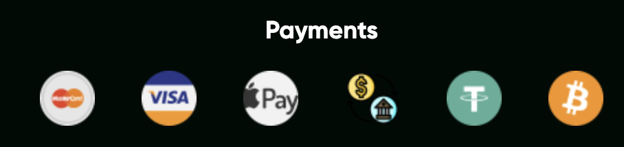 payment options available