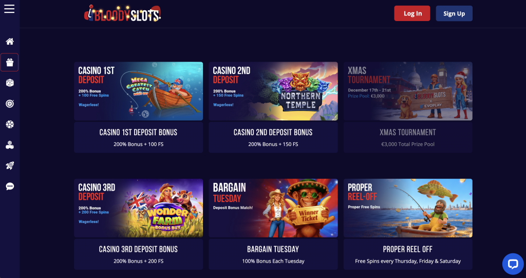 Bloody Slots Casino Promotions.