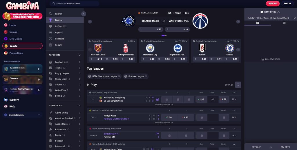 Gambiva games library