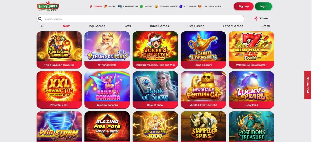 Shiny Joker Current New game choice