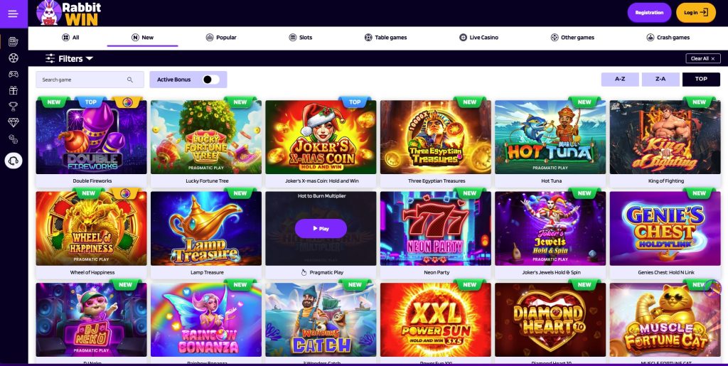 Rabbit Win most popular games