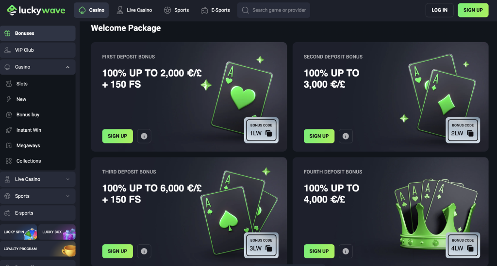 lucky wave casino promotions