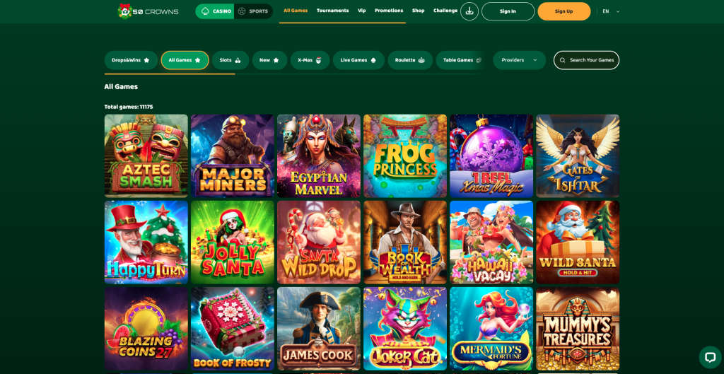 50 Crowns Casino Games