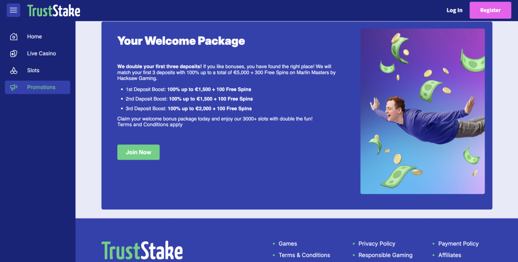 TrustStake Casino Promotions.