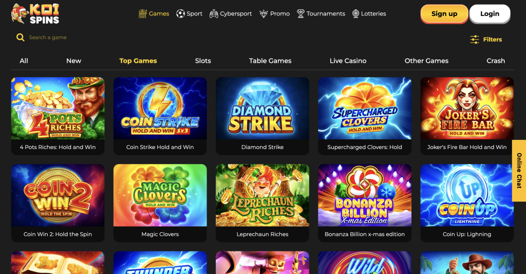 Koi Spins Casino Games