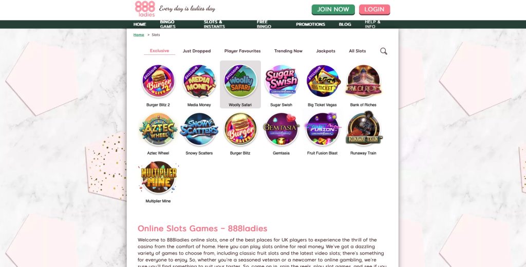 888 Ladies Slot library